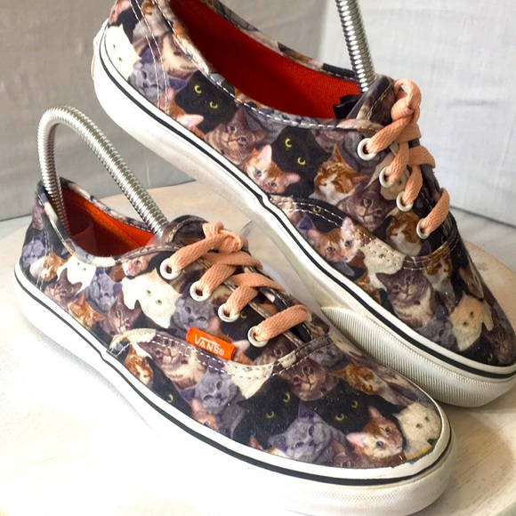 Vans Shoes Vans Shoes Collaboration With Aspca For Cat Lovers Kids Size 4 Poshmark